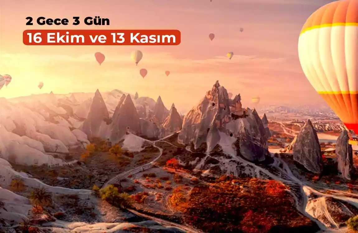 Kapadokya Turu 2 Gece 3 Gün (Taş Otel)