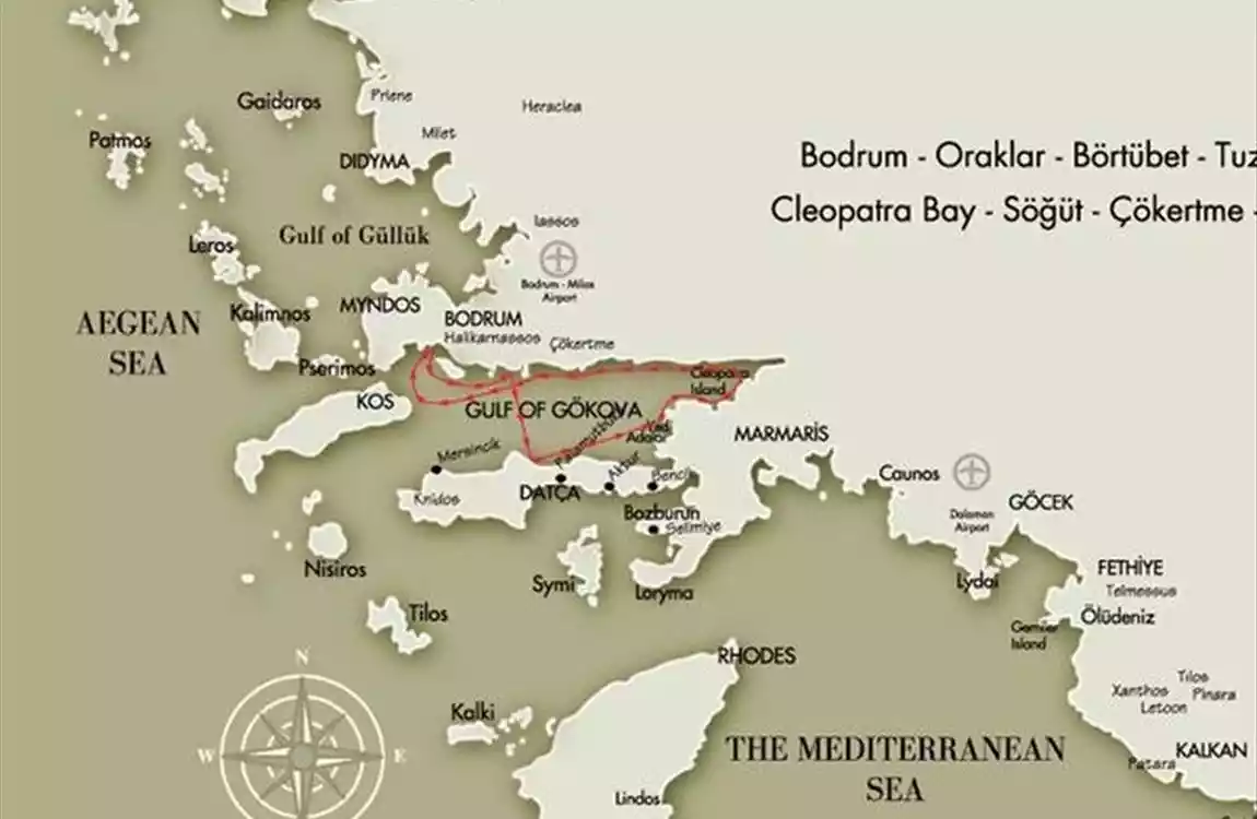 Bodrum – Gökova Gulf – Bodrum (7 Nights / 8 Days)